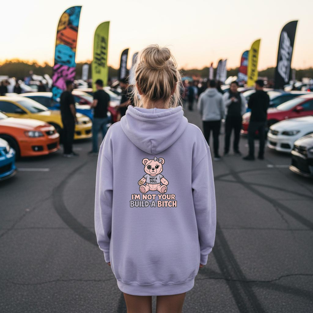 Build A Bitch Hoodie  | Trendy Oversized Hoodies | VSCO Hoodie | Gift For Her | Aesthetic Hoodie | Words On Back Hoodie | Powerful Hoodie