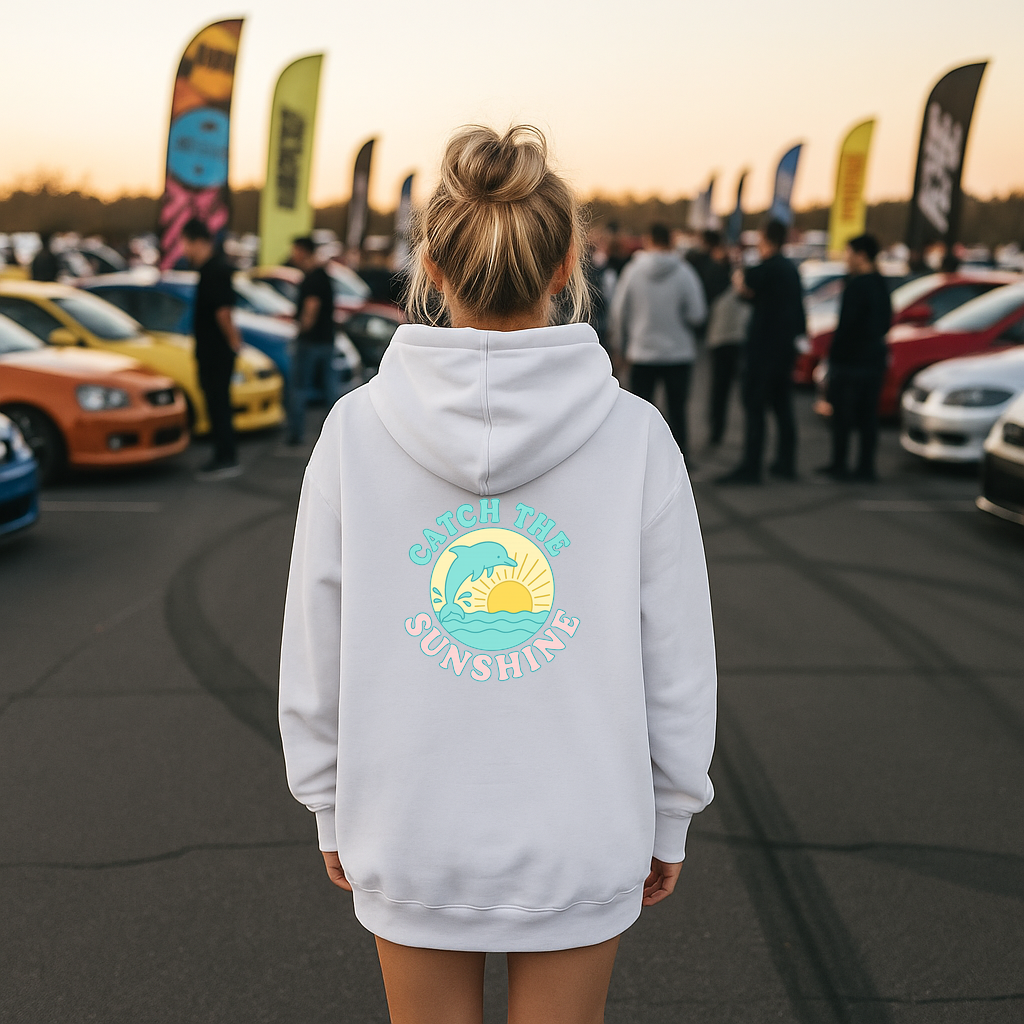 Catch Sunshine Hoodie, Words On Back Hoodie, Trendy Oversized Hoodie, Aesthetic Hoodie, Perfect Gift For Teen, Tumblr Hoodie, Trendy Sweatshirt, Hoodie With Quote
